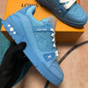 Louis Vuitton Trainer Blue Embossed Monogram